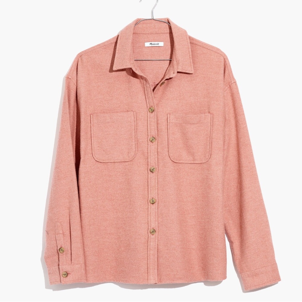Madewell Flannel Shirt Jacket with Pockets
